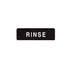 Winco Essentials Each / Black Winco SGN-327 Rinse Information Sign 3 Inch x 9 Inch Black | Denson CFE