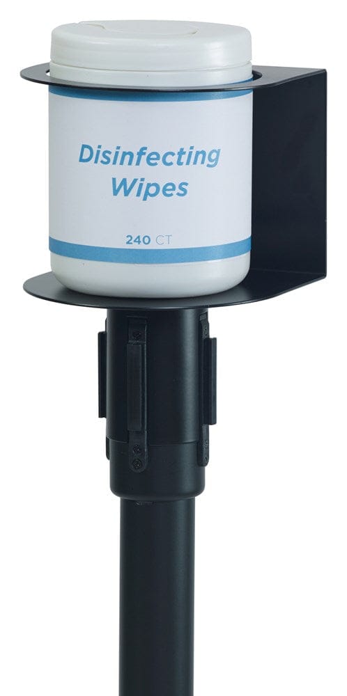 Winco Essentials Each / Black Winco SMWH-5K Premium Stanchion Mount Wipe Holder Black | Denson CFE