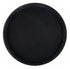 Winco Essentials Each / Black Winco TRH-11K 11 Inch Easy Hold Black Rubber Lined Round Tray | Denson CFE