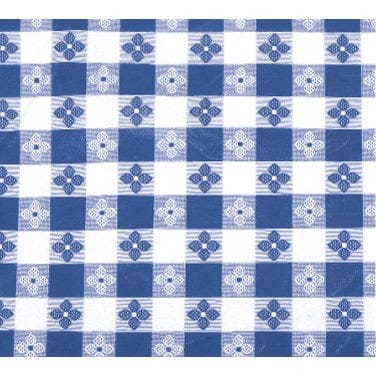 Winco Essentials Each / Blue Winco TBCO-70B Blue Oblong Table Cloth 52 x 70 PVC with Cotton Lining | Denson CFE