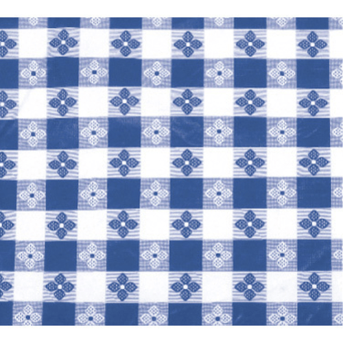Winco Essentials Each / Blue Winco TBCO-90B Blue Checkerboard Table Cloth 52 Inches by 90 Inches Oblong | Denson CFE