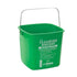 Winco Essentials Each / Green Winco PPL-3G 3-Quart Green Cleaning Bucket – Polypropylene Soap Solution Bucket | Denson CFE