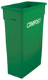 Winco Essentials Each / Green Winco PTC-23GRC 23 Gallon Slender Compost Bin Green | Denson CFE