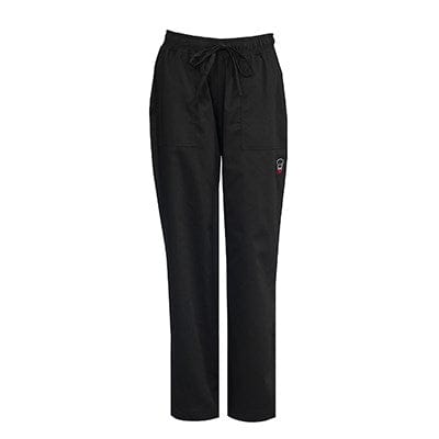 Winco Essentials Each / L / Black Winco UNF-8KL SignatureChef Women's Drawstring Chef Pants Black Large | Denson CFE