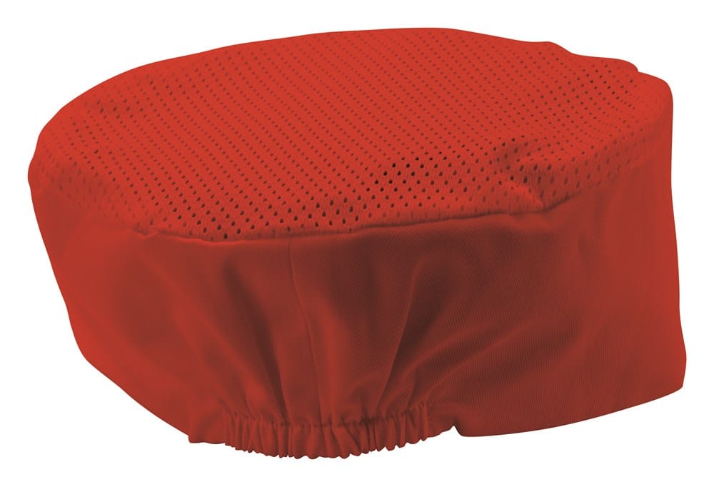 Winco Essentials Each / Red Winco CHPB-3RR Red Ventilated Pillbox Hat 3.5 Inch Poly Cotton Regular Size | Denson CFE