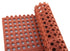 Winco Essentials Each / Red Winco RBMI-33R Interlocking Rubber Floor Mat 3 Feet x 3 Feet Red | Denson CFE