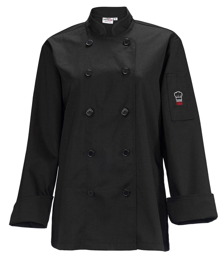 Winco Essentials Each / S / Black Winco UNF-7KS SignatureChef Women's Jacket, Black, S