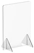 Winco Essentials Each Winco ACSS-2432 Countertop Safety Shield 32 Inch x 24 Inch Clear Polycarbonate Protective Barrier | Denson CFE