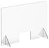 Winco Essentials Each Winco ACSS-4832W Countertop Safety Shield with Window 48 inches by 32 inches | Denson CFE