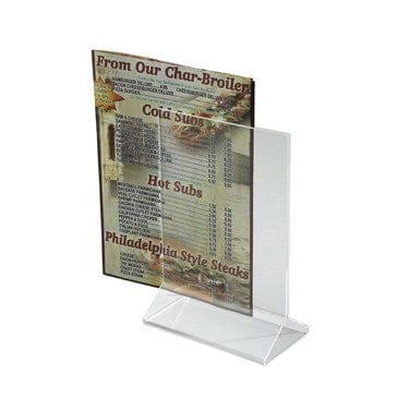 Winco Essentials Each Winco ATCH-46 Acrylic Table Sign Holder 4 x 6 Inches | Denson CFE