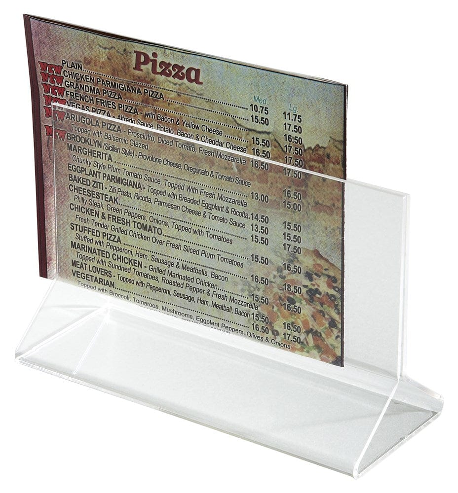 Winco Essentials Each Winco ATCH-53 Acrylic Menu Card Holder 5.5x3.5 Inches | Denson CFE
