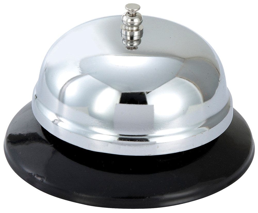 Winco Essentials Each Winco CBEL-1 Call Bell 3-1/2 Inch Diameter Chrome-Plated with Plastic Base | Denson CFE