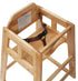 Winco Essentials Each Winco CHH-101A Natural Wood High Chair Assembly Ready Stackable Design | Denson CFE