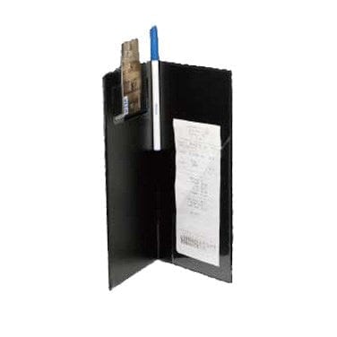Winco Essentials Each Winco CHK-1K Check Holder 10 Inch Black Folding Design for Checks and Credit Cards | Denson CFE