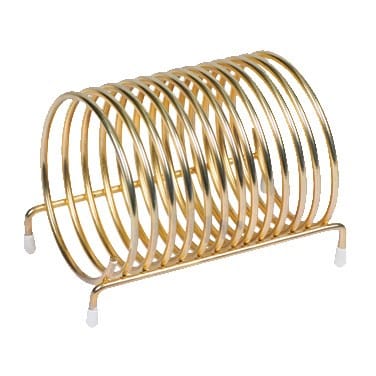 Winco Essentials Each Winco CS-3 Spiral Check Caddy 3 Inch Diameter Round Brass Plated | Denson CFE
