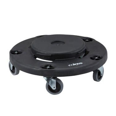 Winco Essentials Each Winco DLR-18 Heavy Duty 18 Inch Round Trash Can Dolly | Denson CFE