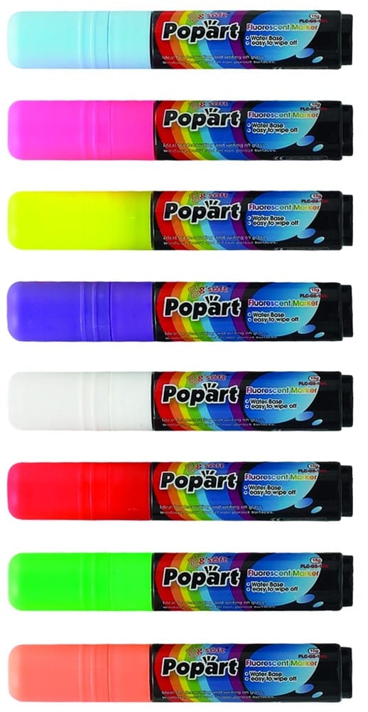 Winco Essentials Each Winco MBPM-P Deluxe Neon Marker in Pink 15g Ink Capacity | Denson CFE