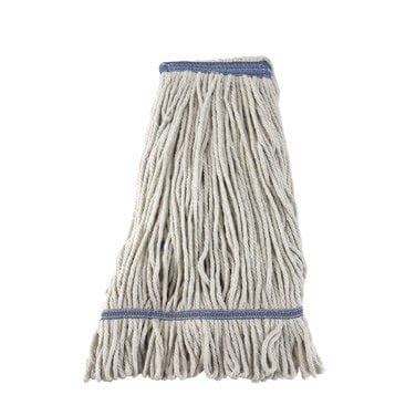 Winco Essentials Each Winco MOP-24W Mop Head, White Yarn, 24oz, 600g, Looped End