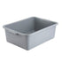 Winco Essentials Each Winco PL-7G 21 1/2" x 15" x 7" Gray Polypropylene Dish Box | Denson CFE