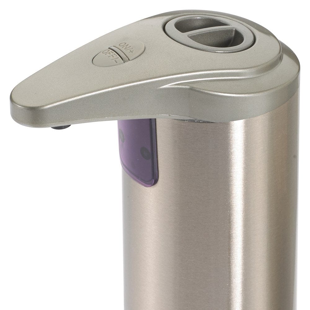 Winco Essentials Each Winco SDT-8S Touchless Countertop Hand Sanitizer Dispenser in Brushed Nickel | Denson CFE