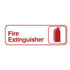 Winco Essentials Each Winco SGN-382W Fire Extinguisher Information Sign 3 x 9 White | Denson CFE