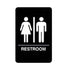 Winco Essentials Each Winco SGNB-603 Restroom Information Sign with Braille and Symbol 6 inch x 9 inch | Denson CFE
