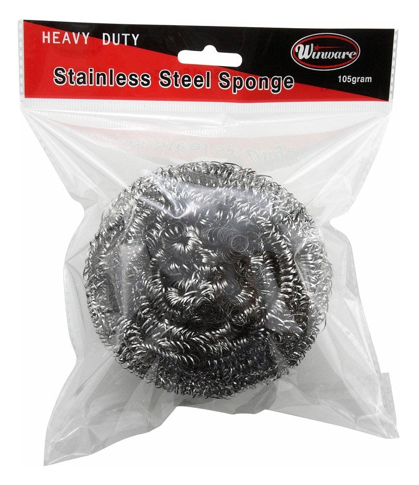 Winco Essentials Each Winco SPG-105 Stainless Steel Scrubbing Sponge, 105g