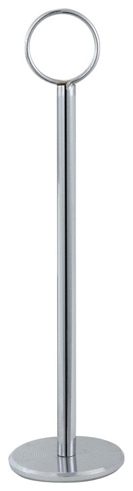 Winco Essentials Each Winco TBH-8 8 Inch Table Number Holder Chrome Plated Steel Mirror Finish | Denson CFE