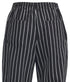 Winco Essentials Each Winco UNF-3CM Chalk Stripe Medium Relaxed Fit Chef Pants with Drawstring Waist and Pockets | Denson CFE