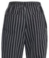 Winco Essentials Each Winco UNF-3CXXL Chalk Stripe 2X-Large Signature Chef Relaxed Fit Chef Pants with Elastic Drawstring Waist and Side Pockets | Denson CFE