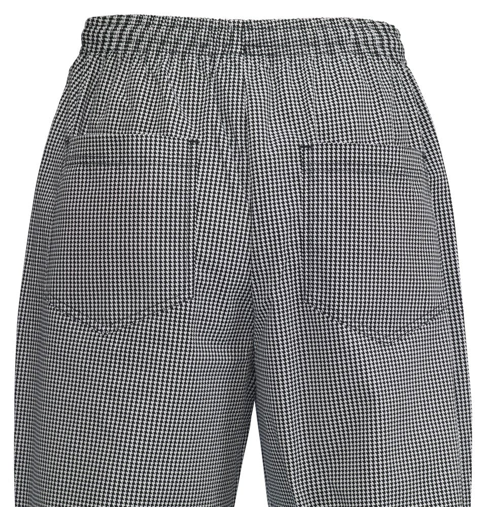 Winco Essentials Each Winco UNF-4KS SignatureChef Chef Pants Houndstooth Small Relaxed Fit | Denson CFE
