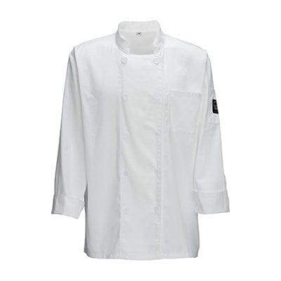 Winco Essentials Each Winco UNF-5W3XL SignatureChef Relaxed Chef Jacket White 3XL | Denson CFE
