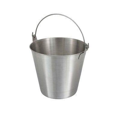 Winco Essentials Each Winco UP-13 13 Qt. Stainless Steel Utility Pail