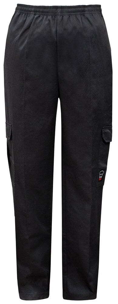Winco Essentials Each / XL / Black Winco UNF-11KXL SignatureChef Cargo Chef Pants Black XL | Denson CFE