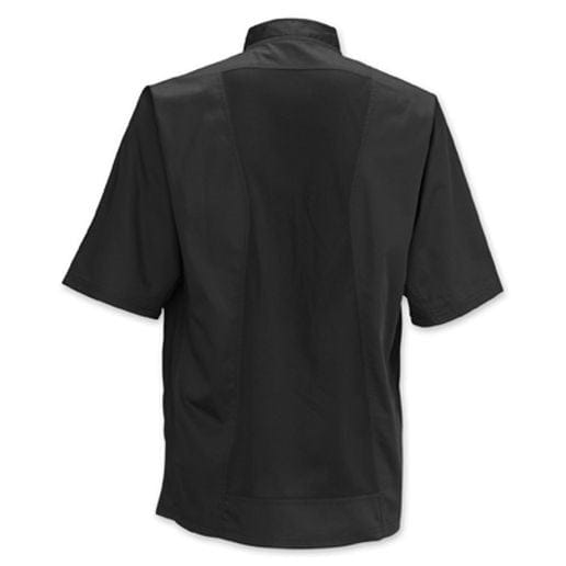 Winco Essentials Each / XL / Black Winco UNF-9KXL Black Extra-Large Ventilated Chef Shirt with Mesh Panels and Pockets | Denson CFE