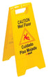 Winco Essentials Each / Yellow Winco WCS-25 Caution Wet Floor Sign 25" x 12" | Denson CFE