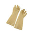 Winco Essentials Pair / Yellow Winco NLG-816 16" Yellow Natural Latex Gloves | Denson CFE