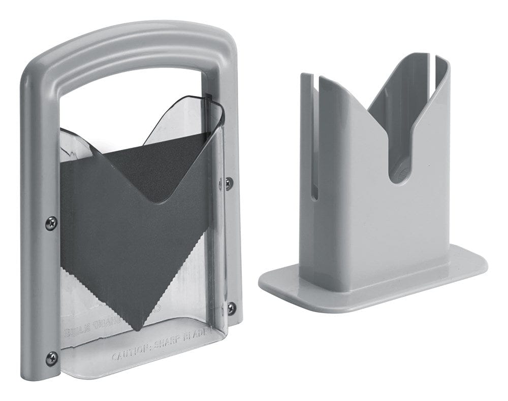 Winco Essentials Set Winco BGS-1 Bagel Slicer with Non-Stick High Carbon Blade and Clear Guard | Denson CFE