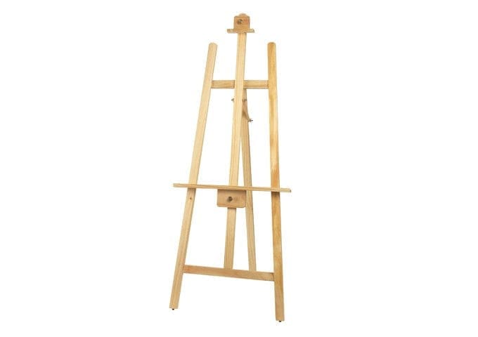 Winco Essentials Set Winco MBBE-1 Premium 61 inch Wooden Tripod Display Easel Natural Finish | Denson CFE