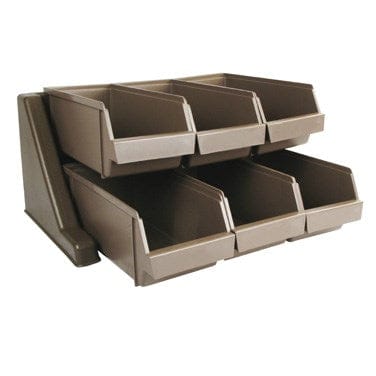 Winco Essentials Set Winco OGZ-6 Cutlery Organizer Set with Rack and Six Bins | Denson CFE