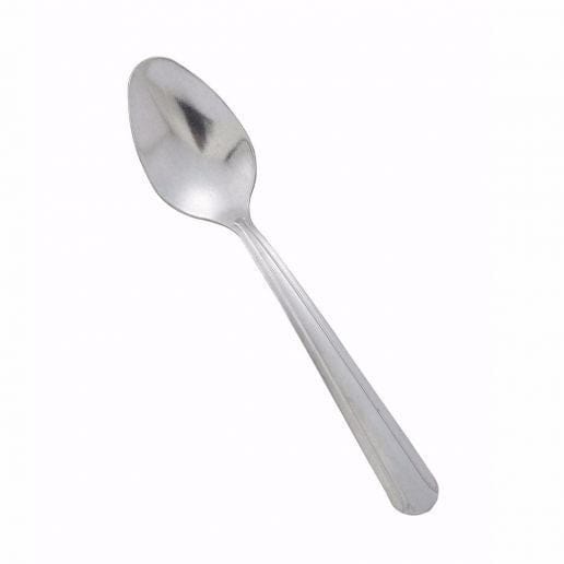 Winco Flatware Dozen Winco 0001-01 Dominion Stainless Steel Teaspoon Medium Weight Art Deco Design | Denson CFE