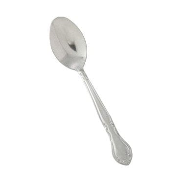 Winco Flatware Dozen Winco 0004-01 Elegance Stainless Steel Teaspoon with Floral Embellishments | Denson CFE