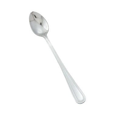 Winco Flatware Dozen Winco 0005-02 Stainless Steel Dots Flatware Iced Teaspoon 7 1/8 inch | Denson CFE