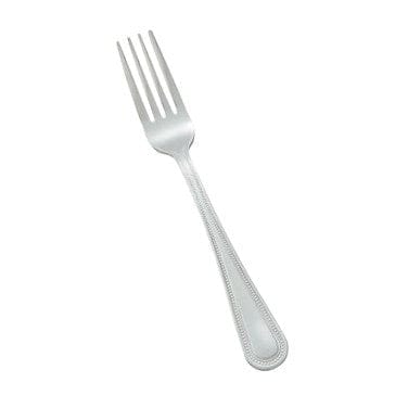 Winco Flatware Dozen Winco 0005-05 Stainless Steel Dinner Fork with Dots Pattern | Denson CFE