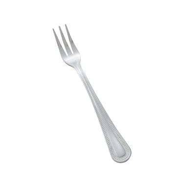 Winco Flatware Dozen Winco 0005-07 Stainless Steel Oyster Fork with Elegant Dots Pattern Heavyweight Design | Denson CFE