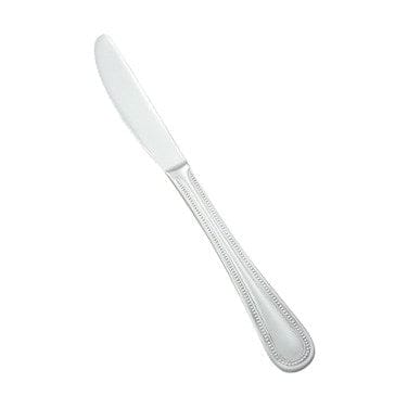 Winco Flatware Dozen Winco 0005-08 Stainless Steel Dots Pattern Heavy Weight Dinner Knife | Denson CFE