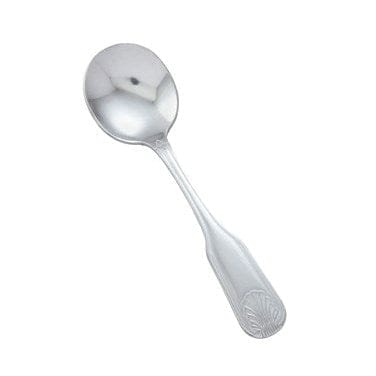 Winco Flatware Dozen Winco 0006-04 Toulouse Flatware Stainless Steel Bouillon Spoon 7.5 Inch Extra Heavy Weight | Denson CFE