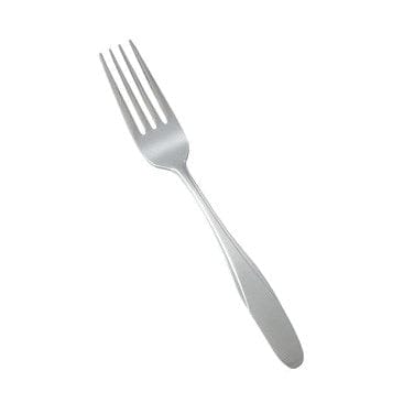 Winco Flatware Dozen Winco 0008-05 Manhattan 7 1/4 Inch Flatware Stainless Steel Solid Handle Dinner Fork | Denson CFE