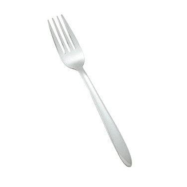 Winco Flatware Dozen Winco 0019-05 Heavyweight Flute Stainless Steel Dinner Fork 7 3/8 Inch | Denson CFE