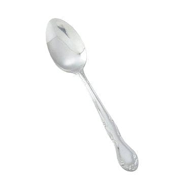 Winco Flatware Dozen Winco 0024-03 Stainless Steel Dinner Spoon Elegance Pattern Heavyweight Mirror Finish | Denson CFE